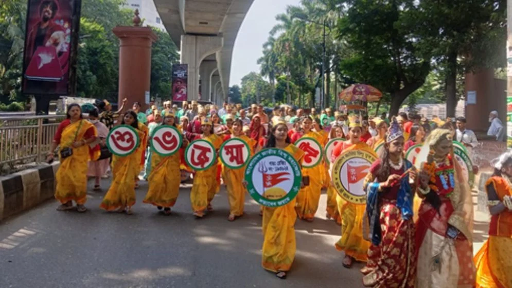শ্রীকৃষ্ণের জন্মাষ্টমীতে হিন্দু মহাজোটের শোভাযাত্রা 3 96589520
