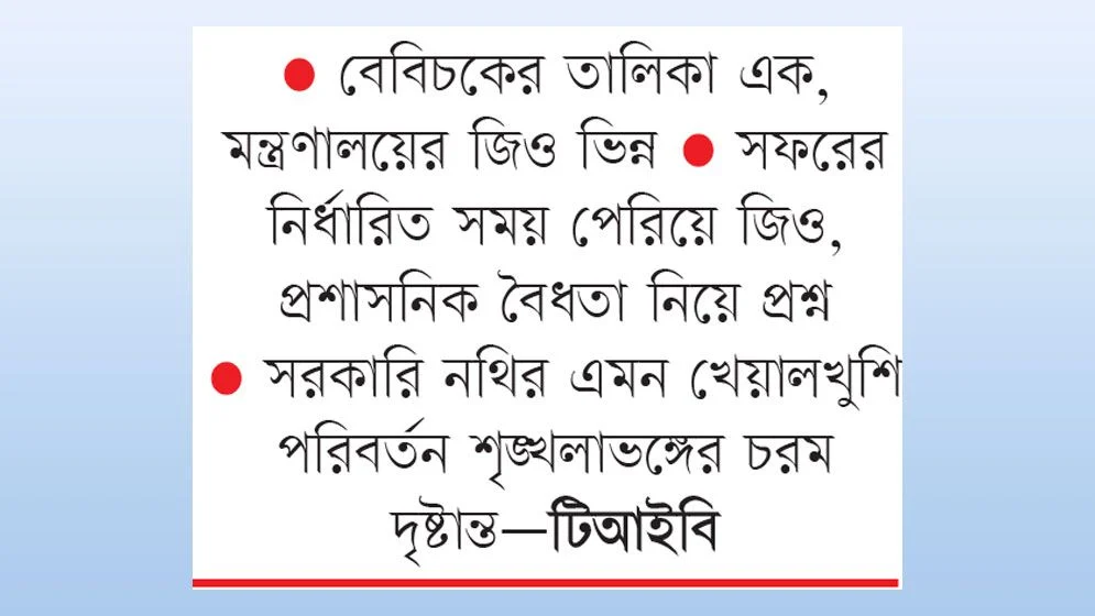 বেবিচকে নজিরবিহীন জিও জালিয়াতি