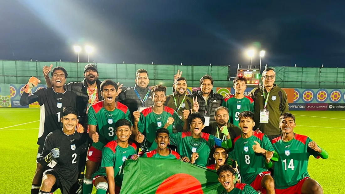 টাইব্রেকারে সিঙ্গাপুরকে হারিয়ে শেষ ষোলোতে বাংলাদেশ