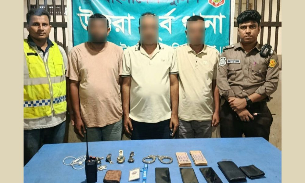 ডিজিএফআই সদস্য পরিচয়ে চাঁদাবাজি, গ্রেপ্তার ৩