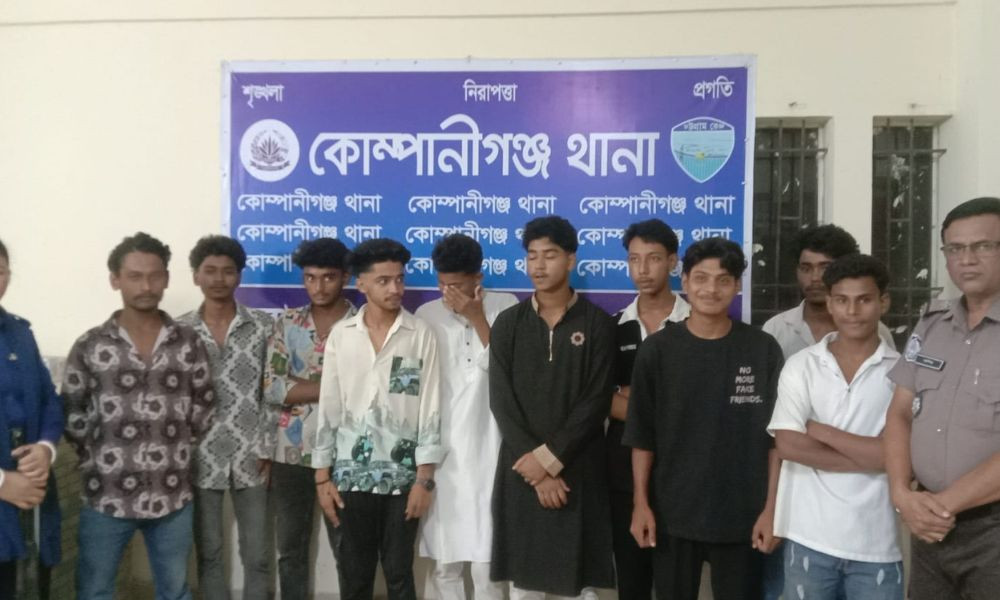 নোয়াখালীতে কিশোর গ্যাংবিরোধী অভিযানে আটক ১৭০